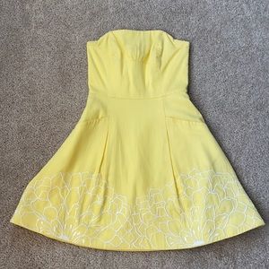 Lilly Pulitzer Yellow Flower Babydoll Dress